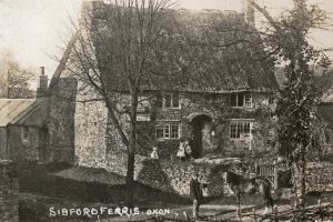 A vintage photo of an old building