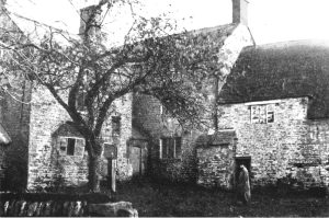 An old photo of a house