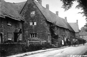 An old photo of a house