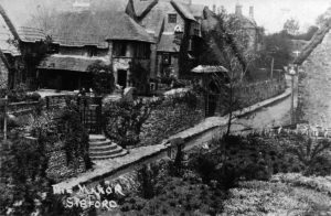 A vintage photo of an old building