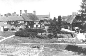 A vintage photo of an old building