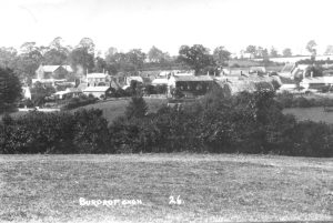 A vintage photo of a baseball field