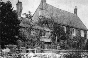 A vintage photo of an old church