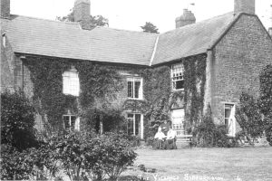 A vintage photo of a house