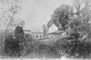 A vintage photo of a castle