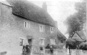 A vintage photo of an old building