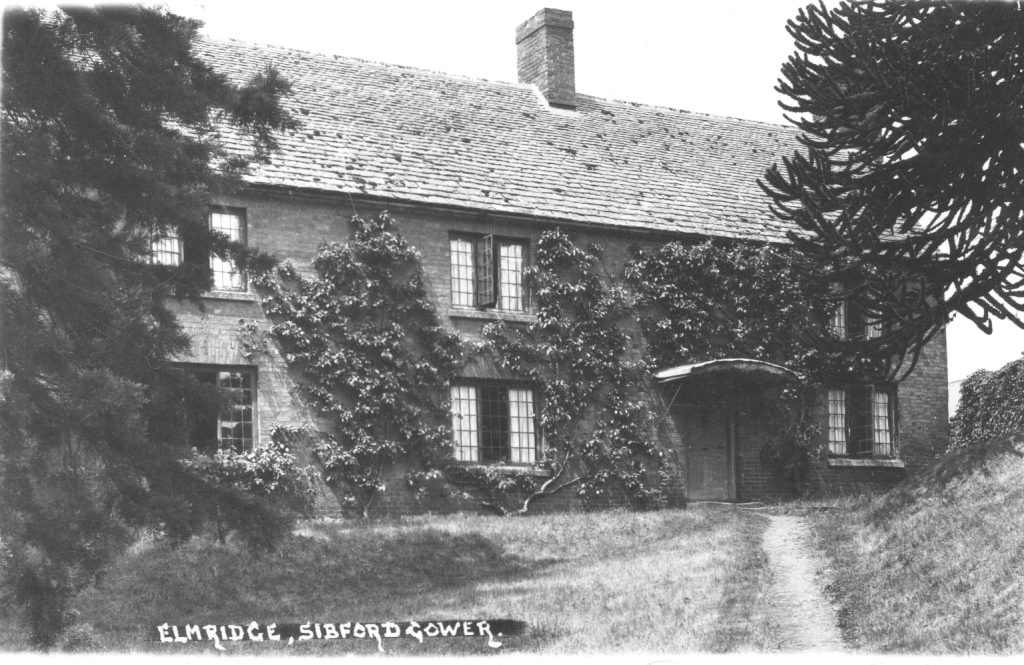 An old photo of a house