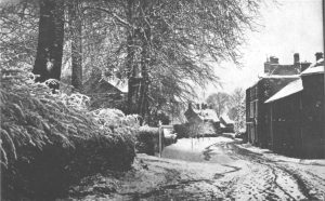 A house covered in snow