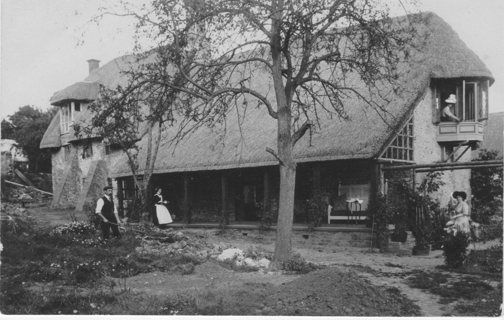 A vintage photo of a house