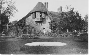 A vintage photo of a house